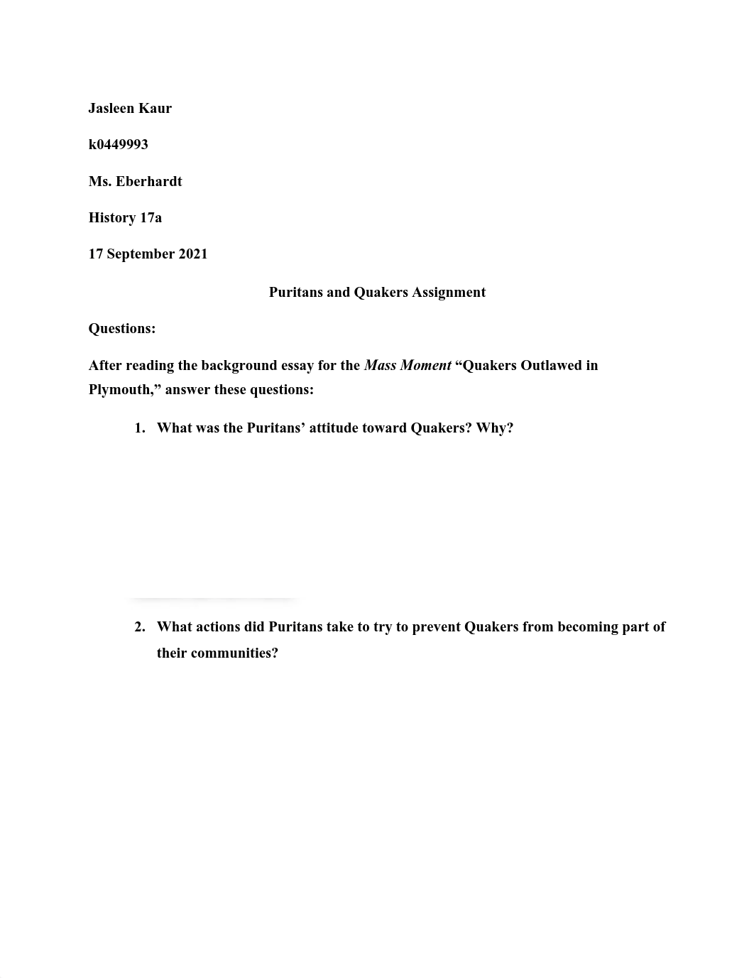 Puritans and Quakers Assignment.pdf_dxcjn2yilie_page1