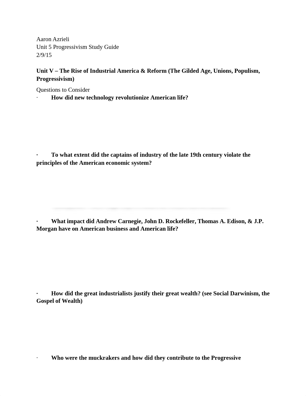 APUSH Unit 5 (2) Progressivism Study Guide.docx_dxckztfeiei_page1