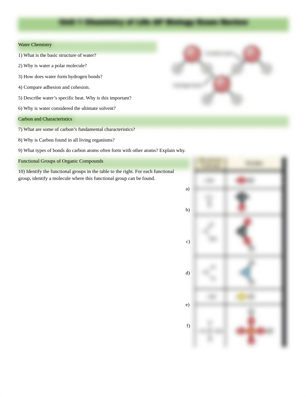 Unit 1 Chemistry of Life AP Bio Exam Review.docx.pdf_dxcrinjiny8_page1