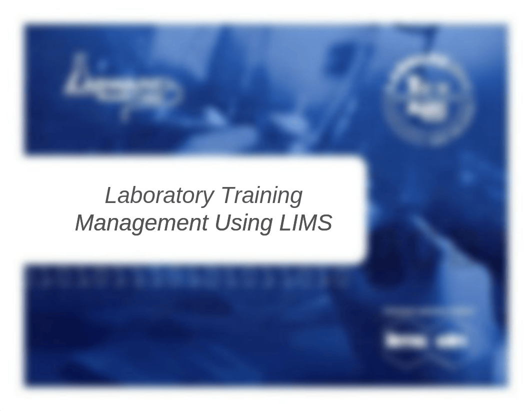 Laboratory Training Management Using LabWare LIMS (1)_dxcrs825m8u_page1