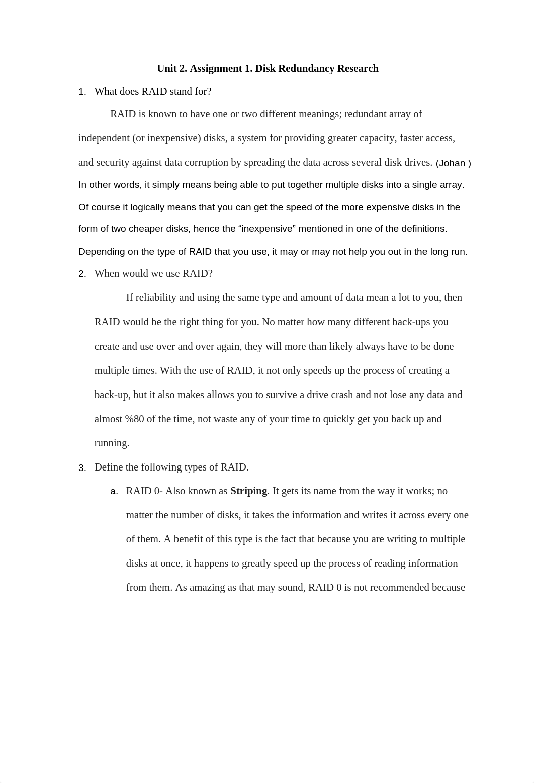 Unit 2_Assignment 1_Disk Redundancy Research_dxcsb620sjd_page1