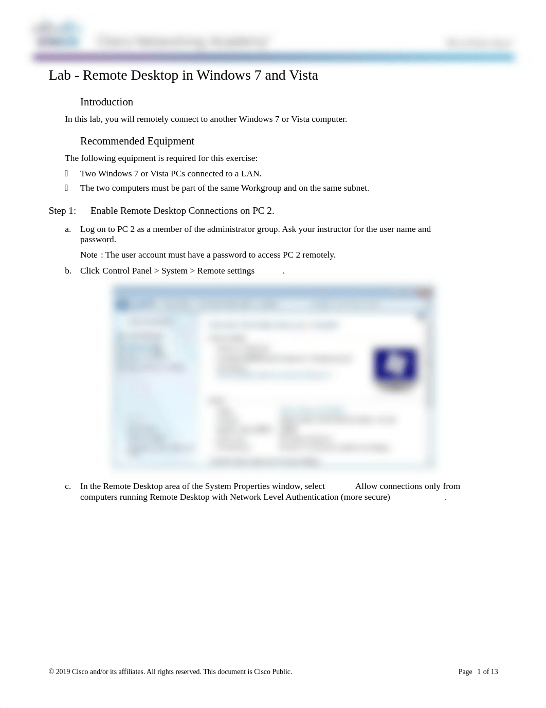 8.1.4.4 Lab - Remote Desktop in Windows 7 and Vista (1).docx_dxcsis1zqur_page1