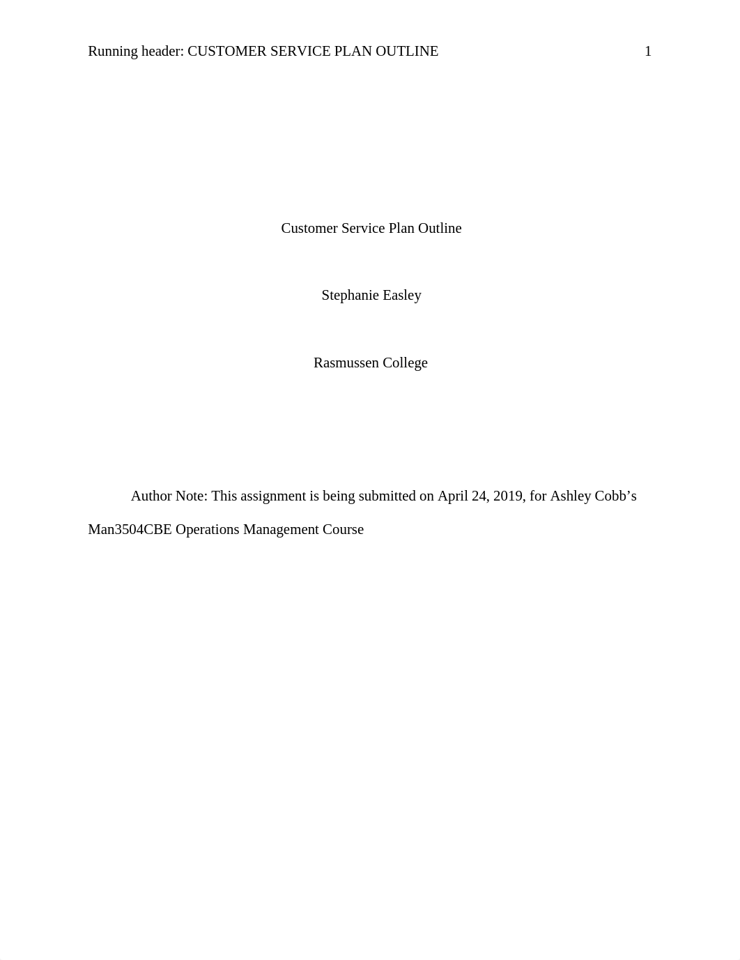 Seasley_deliverabal 3_Customer Service Plan Outline_042419.docx_dxcswegqkmy_page1