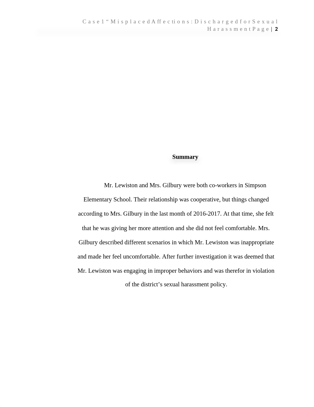 Case Assignment 1-Misplaced Affections-Discharged for Sexual Harassment.docx_dxcvyh80v3d_page2