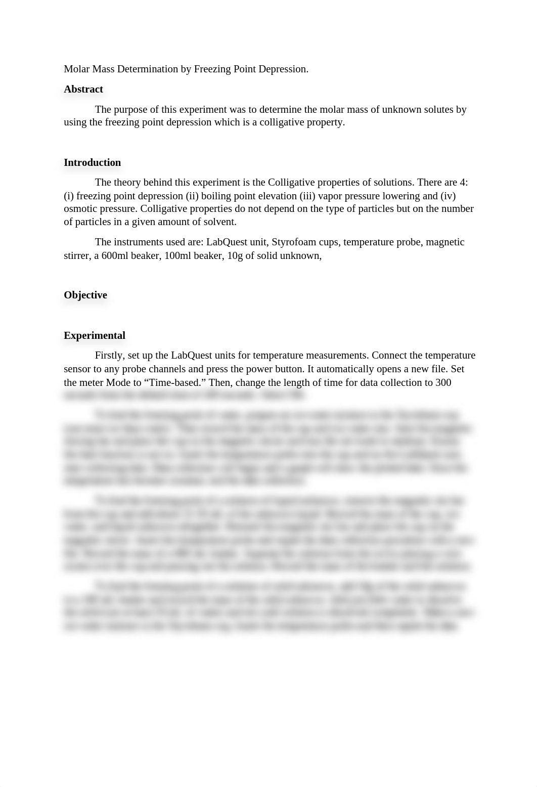 Molar Mass Determination by Freezing Point Depression.docx_dxdbpz8i1ok_page1