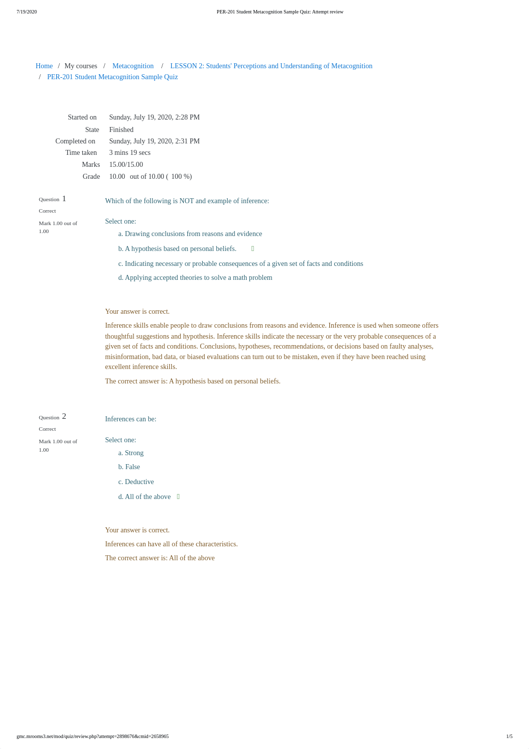 PER-201 Student Metacognition Sample Quiz_ Attempt review.pdf_dxdl9rmxnmz_page1