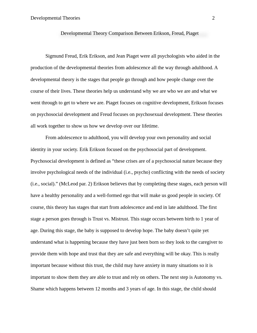 Developmental Theory Comparison Between Erikson, Freud, Piaget.docx_dxdm8pyrooh_page2