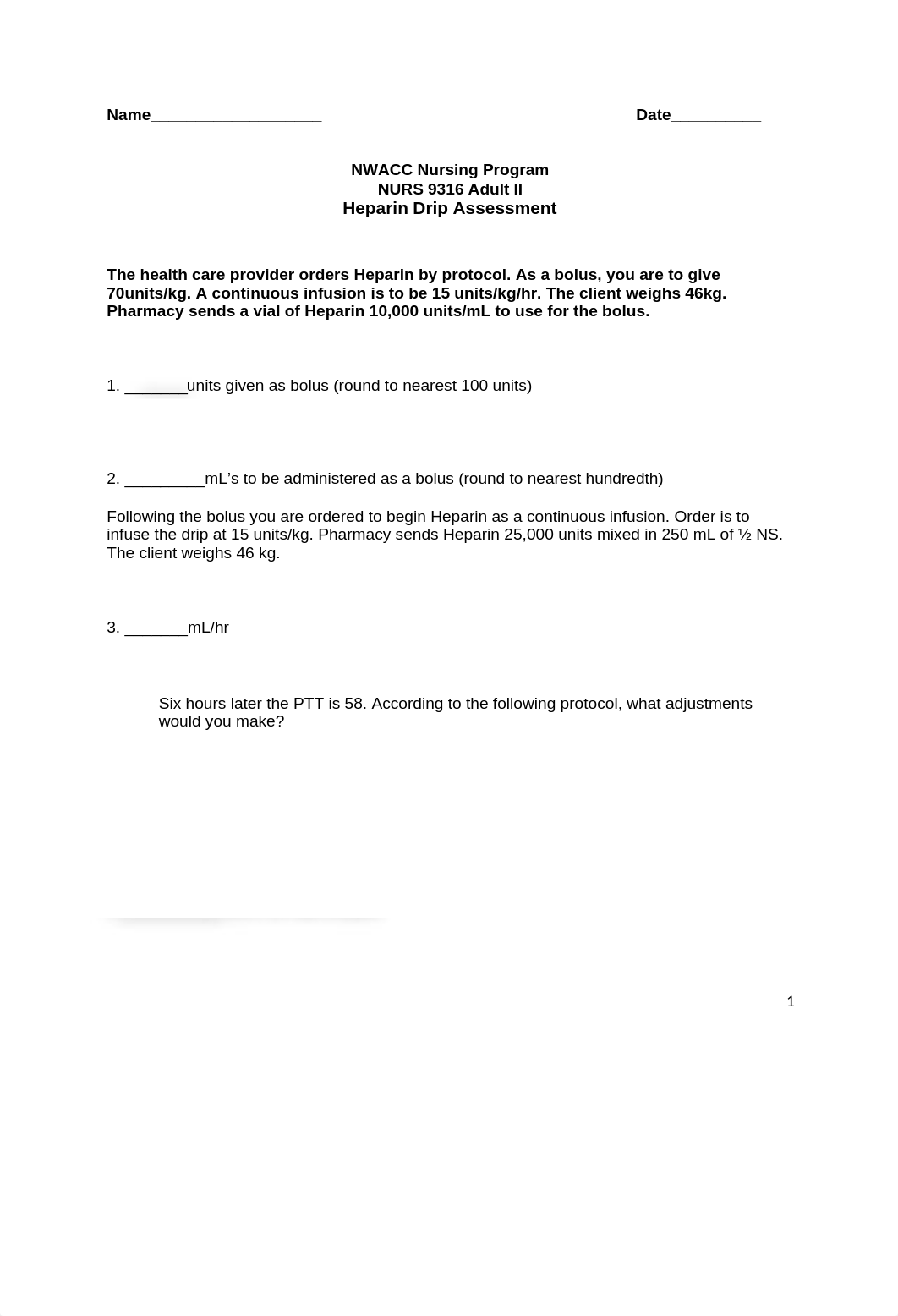 Adult 2 Practice Dosage Calculation Test-Heparin Calculations.docx_dxecvg6strq_page1