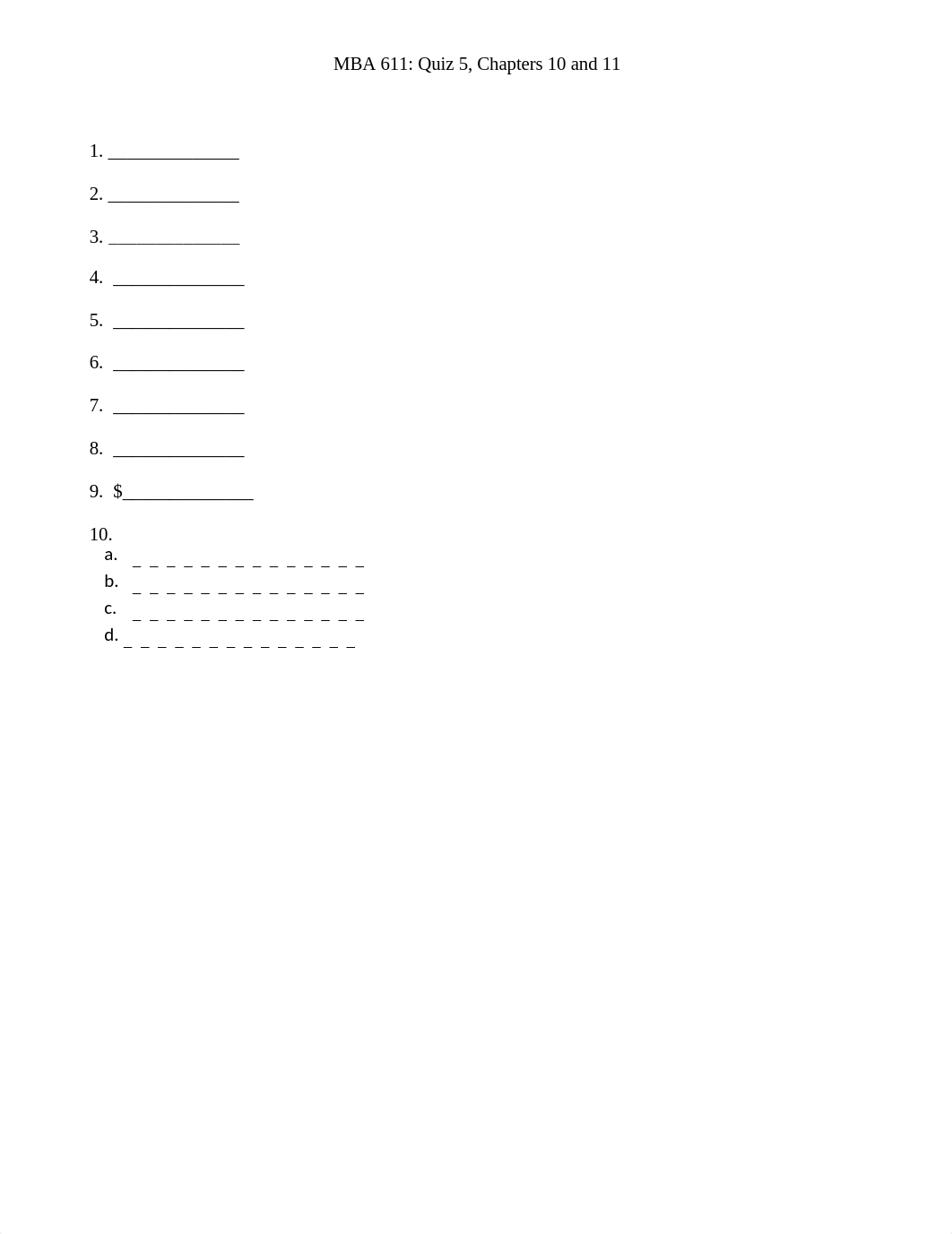 Quiz 5 New Distribute Chs 10 and 11 611 2021.doc_dxei41381zu_page1