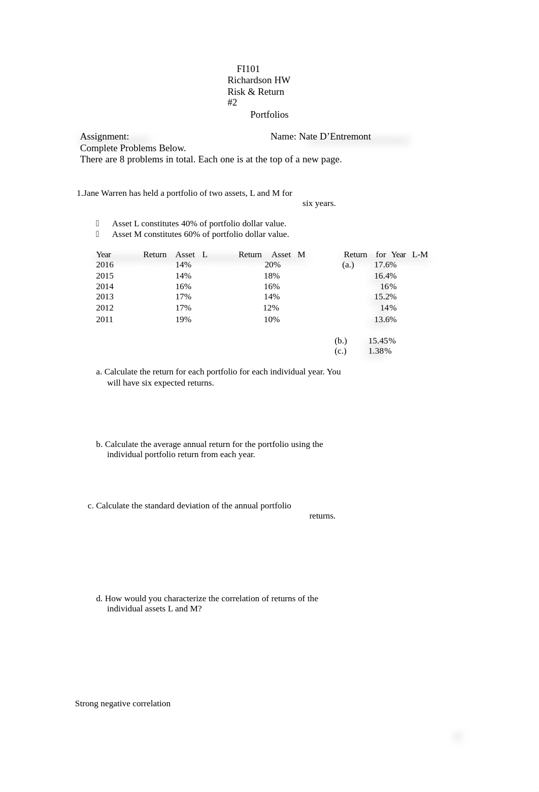 FI101 HW RISK RET-2   Portfolios, beta, CAPM (2).dotx_dxf61s9oa38_page1