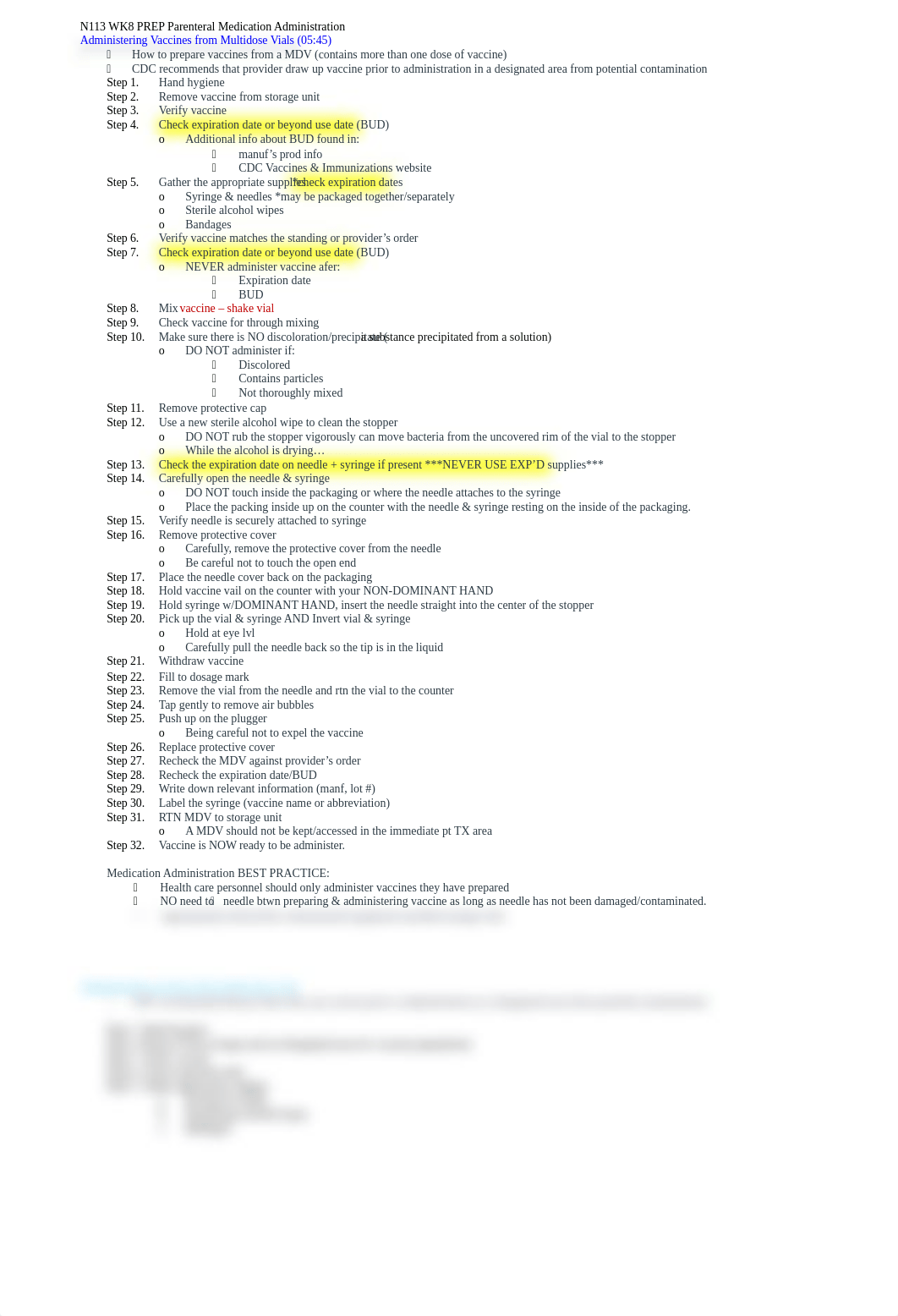 N113 WK8 PREP Parenteral Medication Administration.docx_dxf93ul76pq_page1