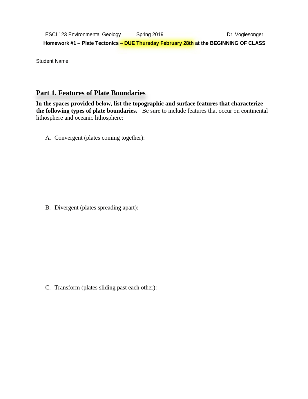 ESCI 123-1 SP19 HW#1 - Plate Tectonics.pdf_dxfd0niw6ie_page1