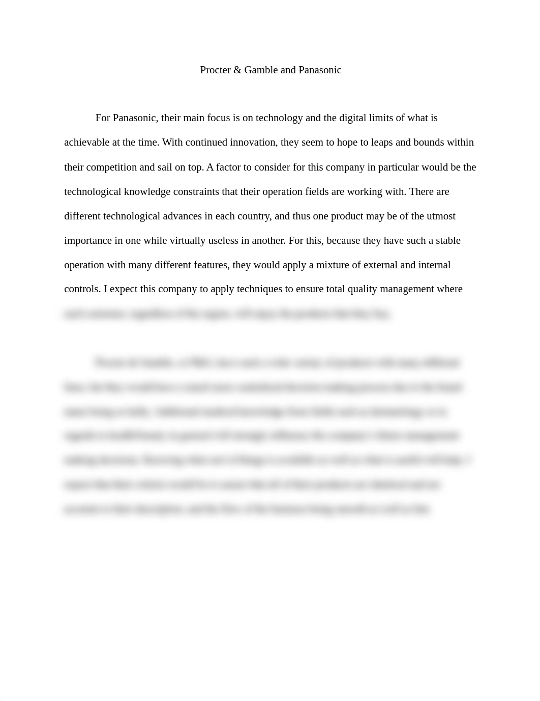 Procter & Gamble and Panasonic Internet Exercise.docx_dxfgswdy1fv_page1