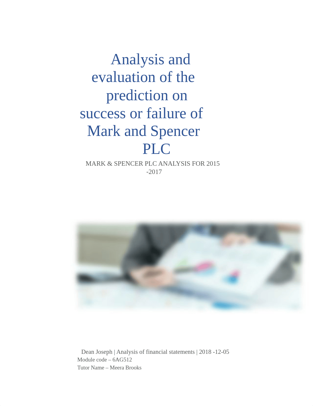 Evaluation and ananalysis of Mark and Spencer verses Tesco .docx_dxfqkejwg75_page1