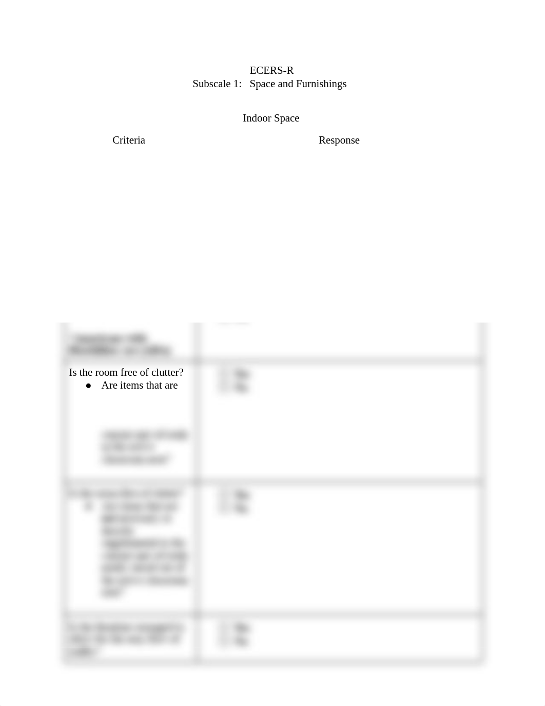 ECERS-R Teacher Checklist- Space and Furnishings.pdf_dxfzegc86dl_page1