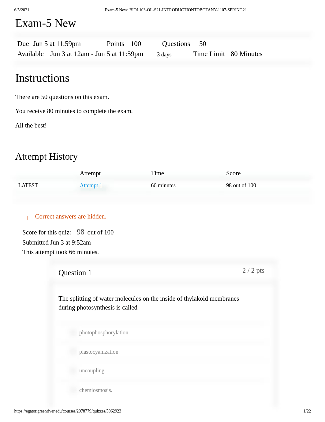 Exam2-5 New_ BIOL103-OL-S21-INTRODUCTIONTOBOTANY-1107-SPRING21.pdf_dxg06f09mwl_page1