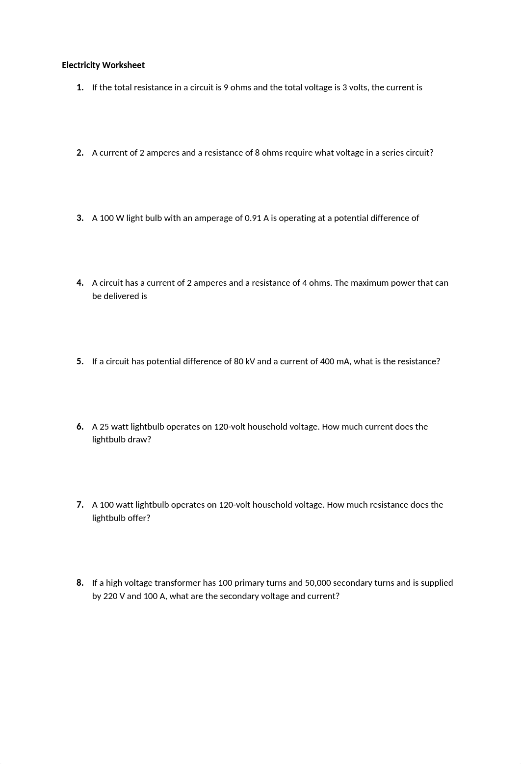 Electricity Worksheet.docx_dxg3zmdyyqf_page1