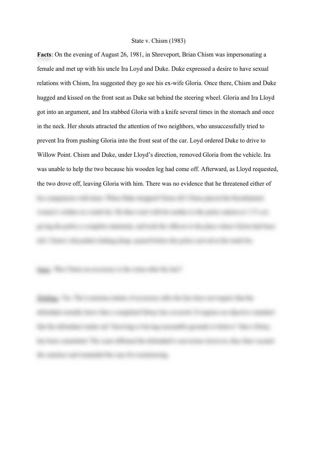 State v. Chism Case Brief - Criminal Law.pdf_dxg6vua5ryv_page1