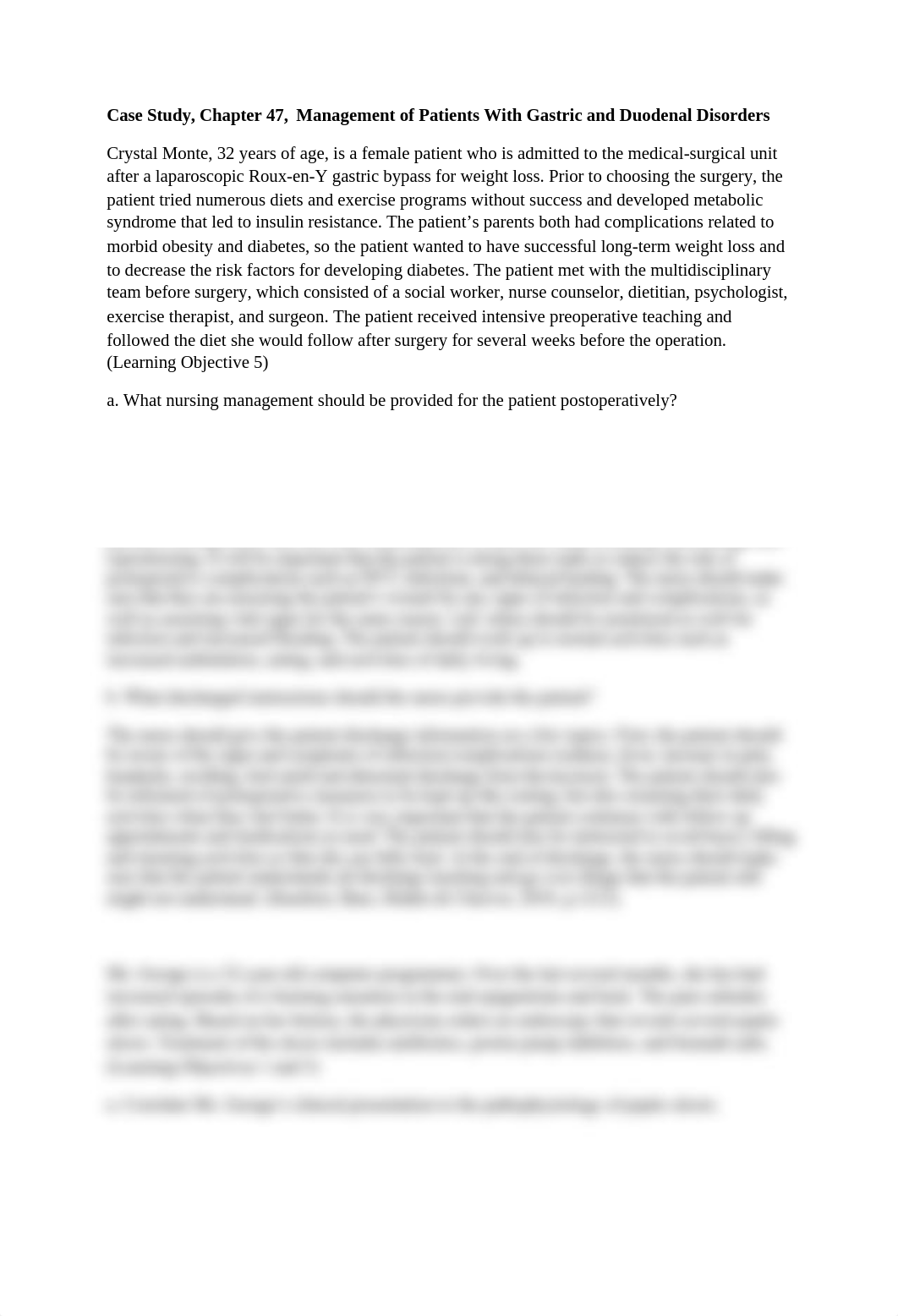 Case Study Chapter 47  Management of Patients With Gastric and Duodenal Disorders.docx_dxgbjl6u7gz_page1