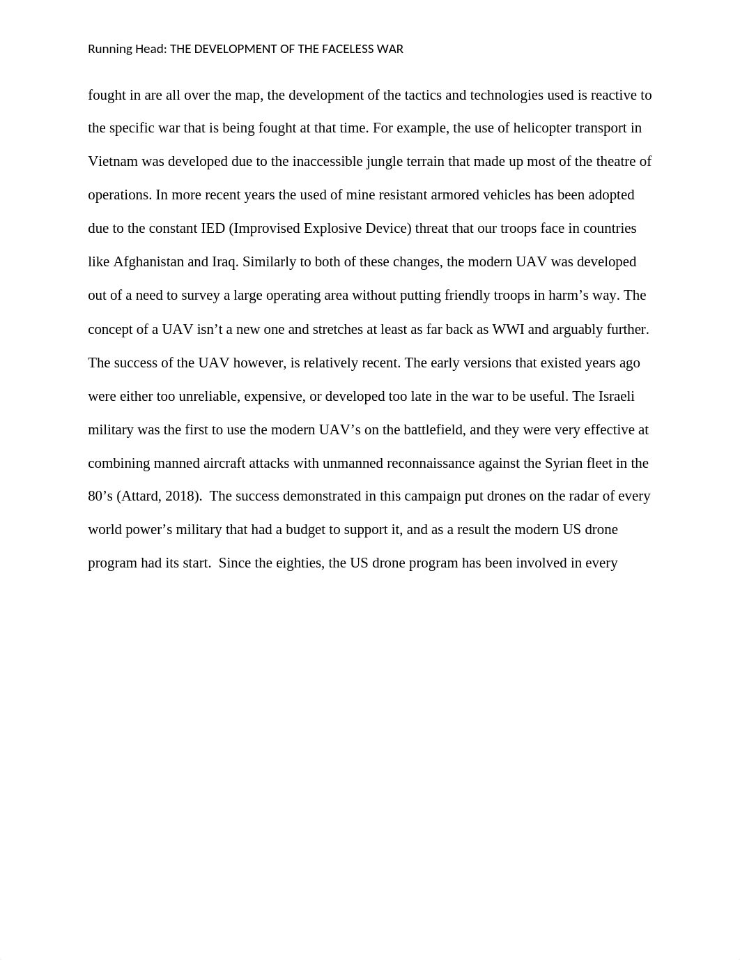 HUM 303 Week 8 Research Paper The Development of the Faceless War.docx_dxgbkyy9136_page4