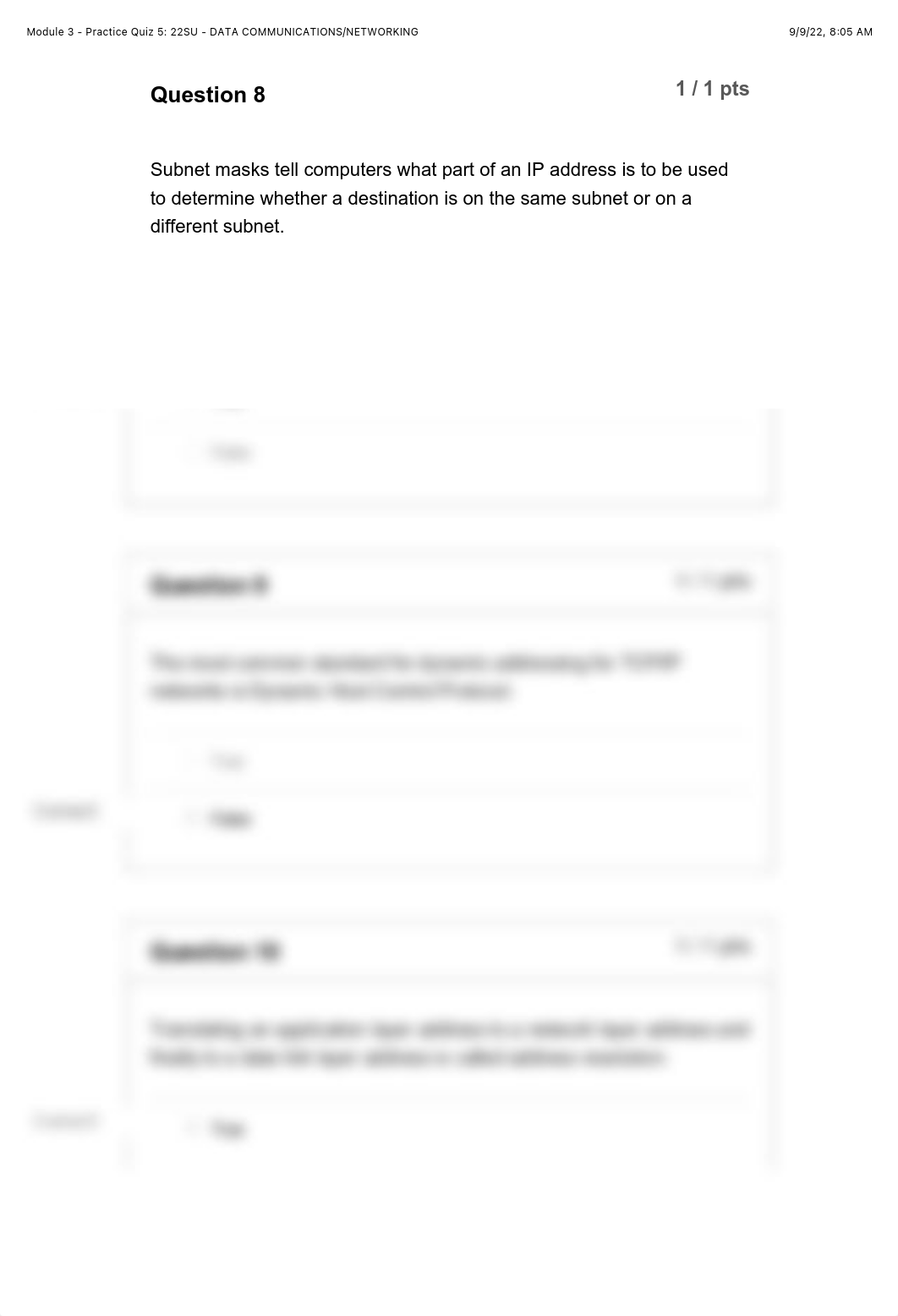 Module 3 - Practice Quiz 5: 22SU - DATA COMMUNICATIONS:NETWORKING.pdf_dxgtui69ifx_page4