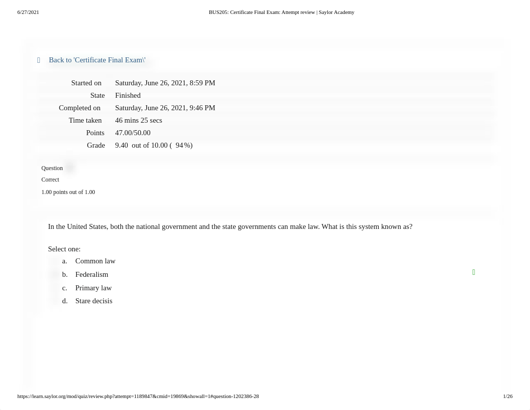 BUS205_2 Certificate Final Exam_ Attempt review _ Saylor Academy.pdf_dxgu3fhmeci_page1