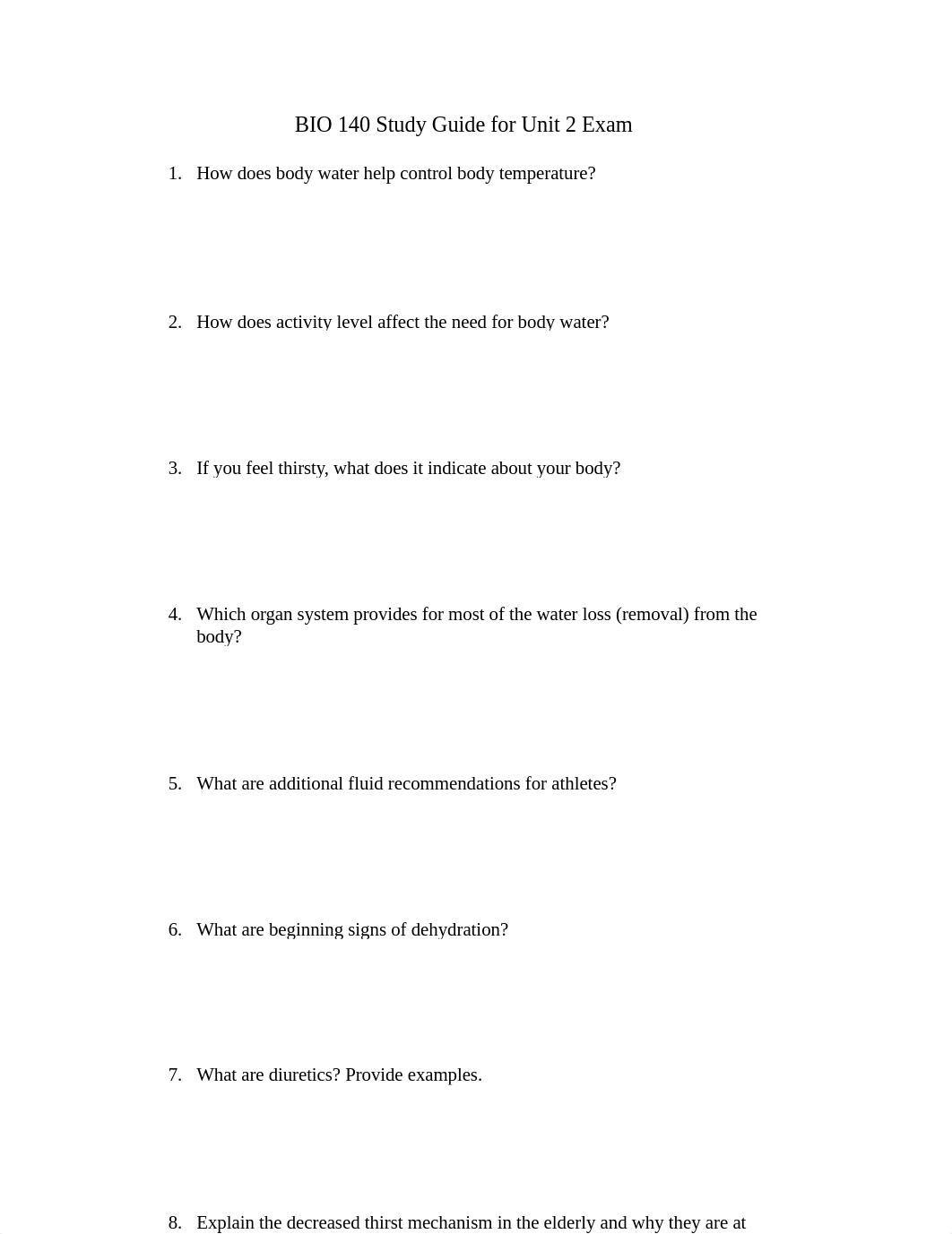 BIO 140 Study Guide for Unit 2 Exam.docx_dxh2rcpocn3_page1