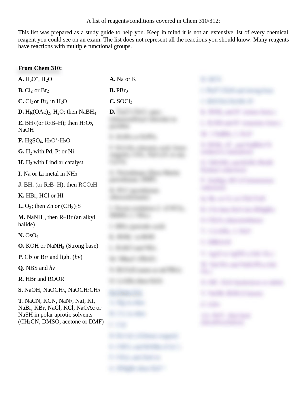 Chem 312 - Exam #2 - Reagents List.pdf_dxhcpyyre2a_page1