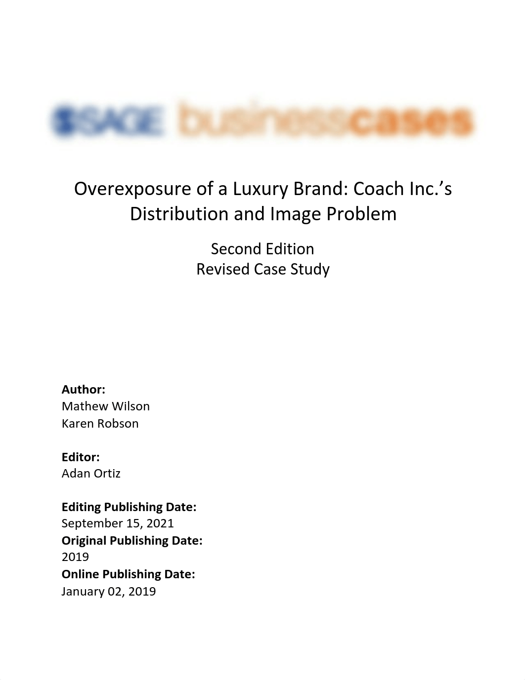 Overexposure of a Luxury Brand - Coach Case Study Submission.pdf_dxhjamud7wo_page1