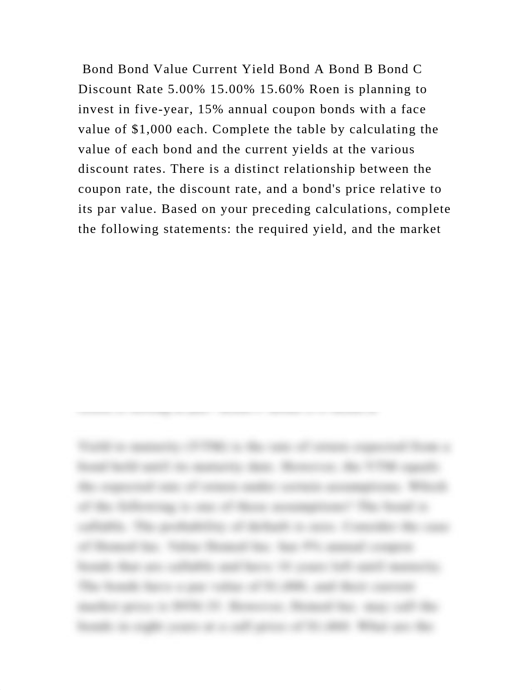 Bond Bond Value Current Yield Bond A Bond B Bond C Discount Rate 5.00.docx_dxhlib4e9s4_page2