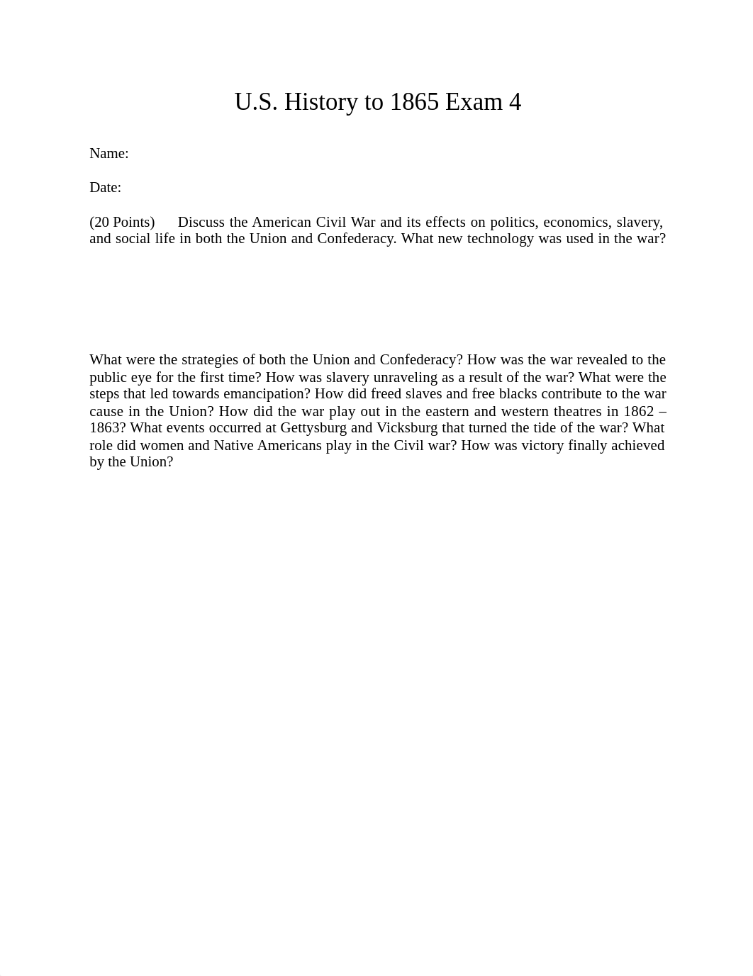 US History to 1865 Exam 4.docx_dxhvin2ubw7_page1