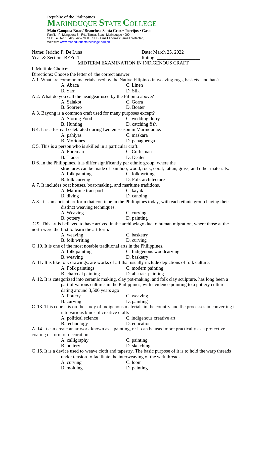 DE LUNA Midterm exam in Indigenous Craft and Arts.docx_dxi0x7vlngh_page1