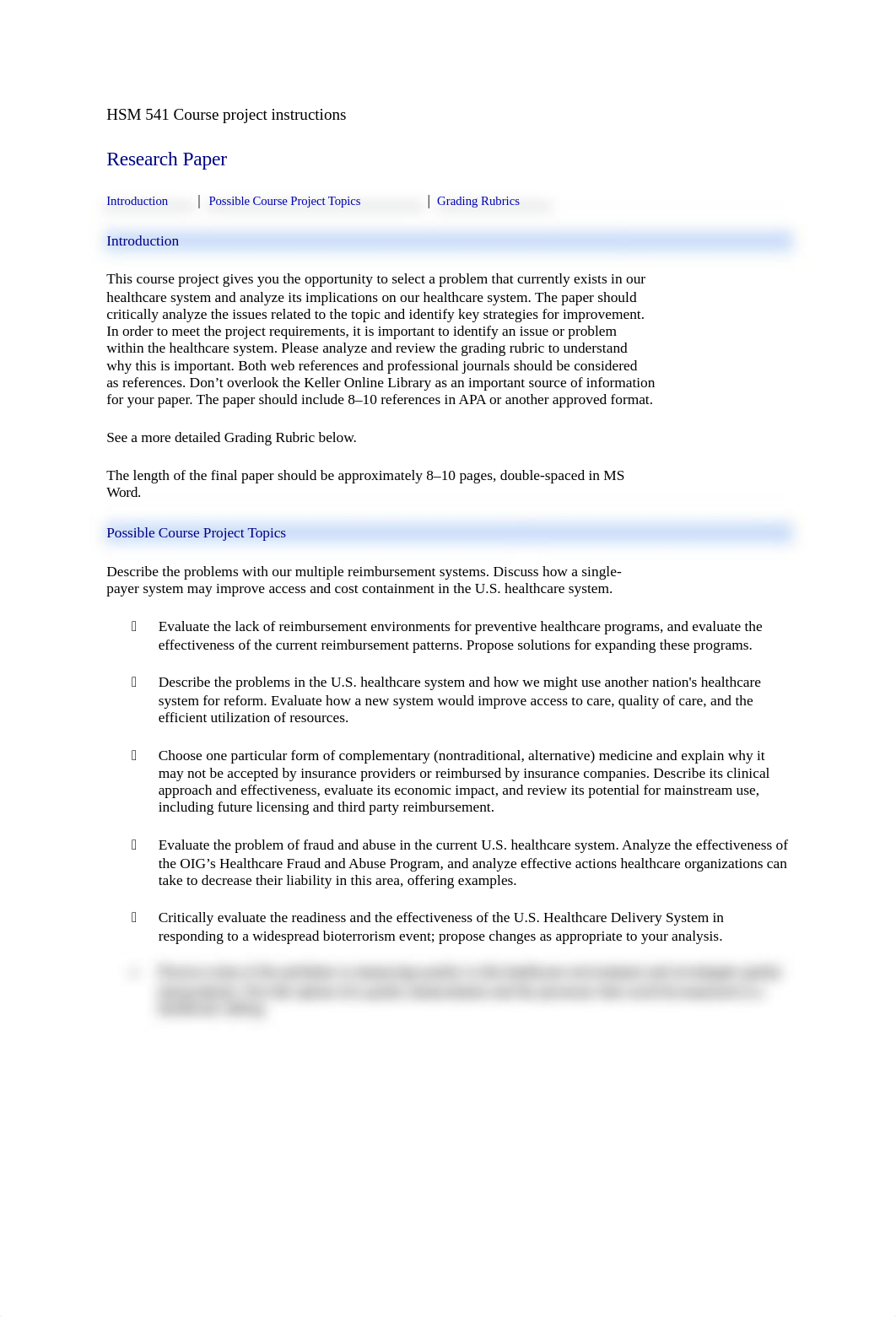 HSM 541 Course project instructions.docx_dxi6oz4deq8_page1