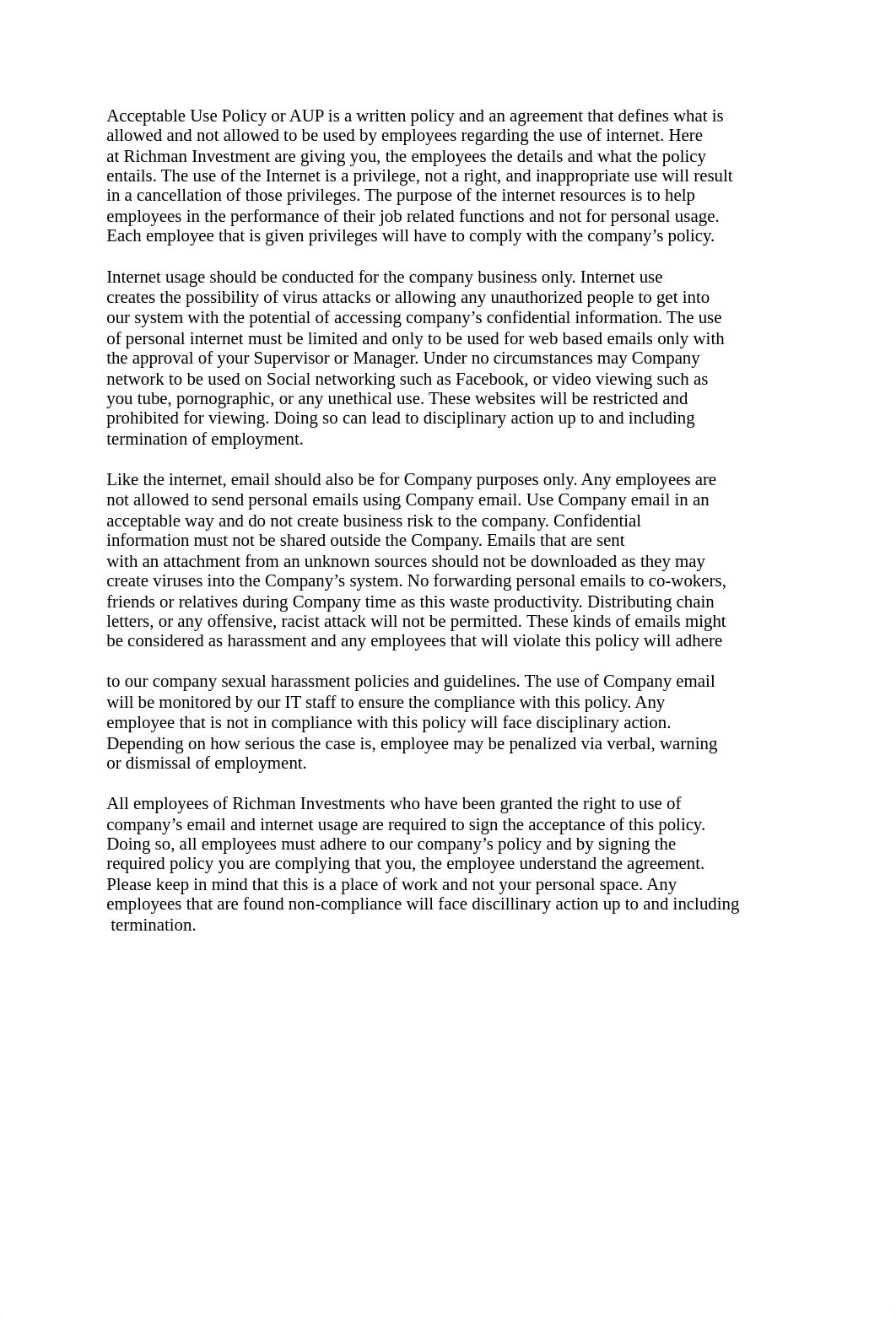 Acceptable Use Policy or AUP is a written policy and an agreement that defines what is_dxi9b0g5641_page1