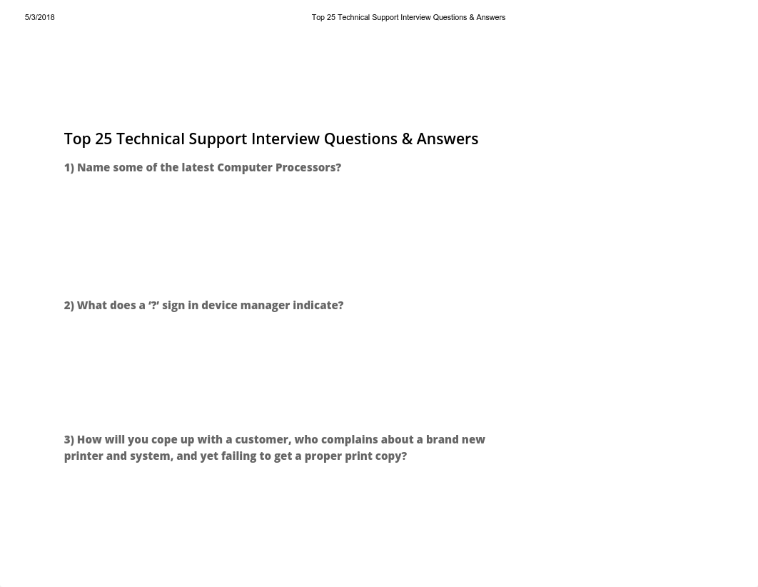 Top 25 Technical Support Interview Questions & Answers.pdf_dxictet66le_page1