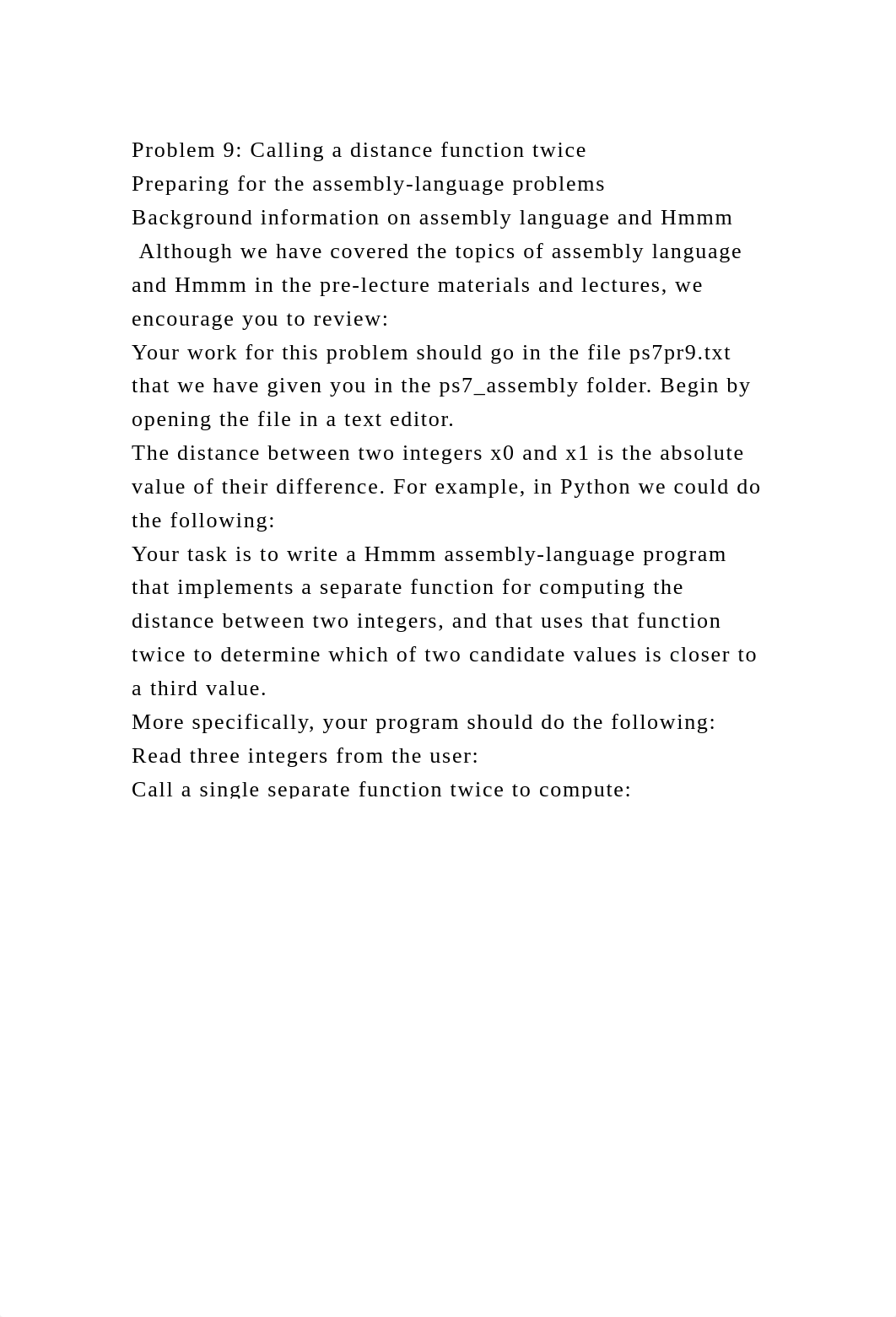 Problem 9 Calling a distance function twicePreparing for the asse.docx_dxidywfflus_page2