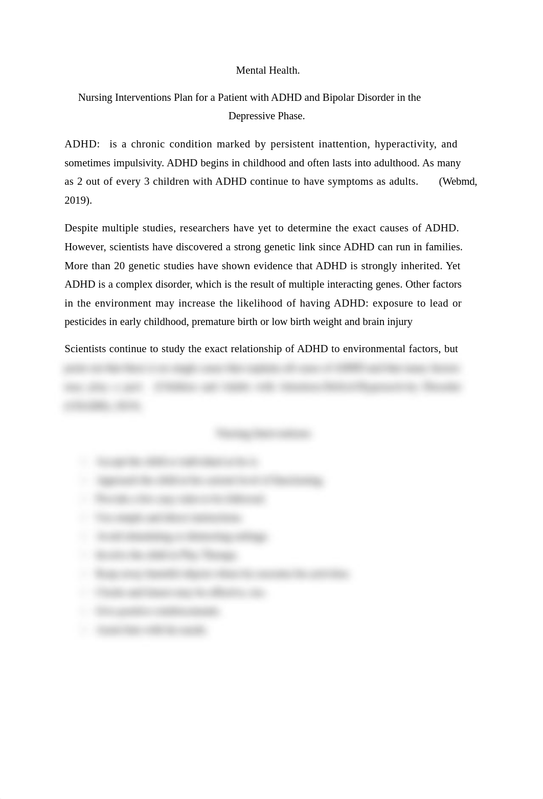 Nursing Interventions Plan for a Patient with ADHD and Bipolar Disorder in the Depressive Phase. (2)_dxixpr2pa8n_page1