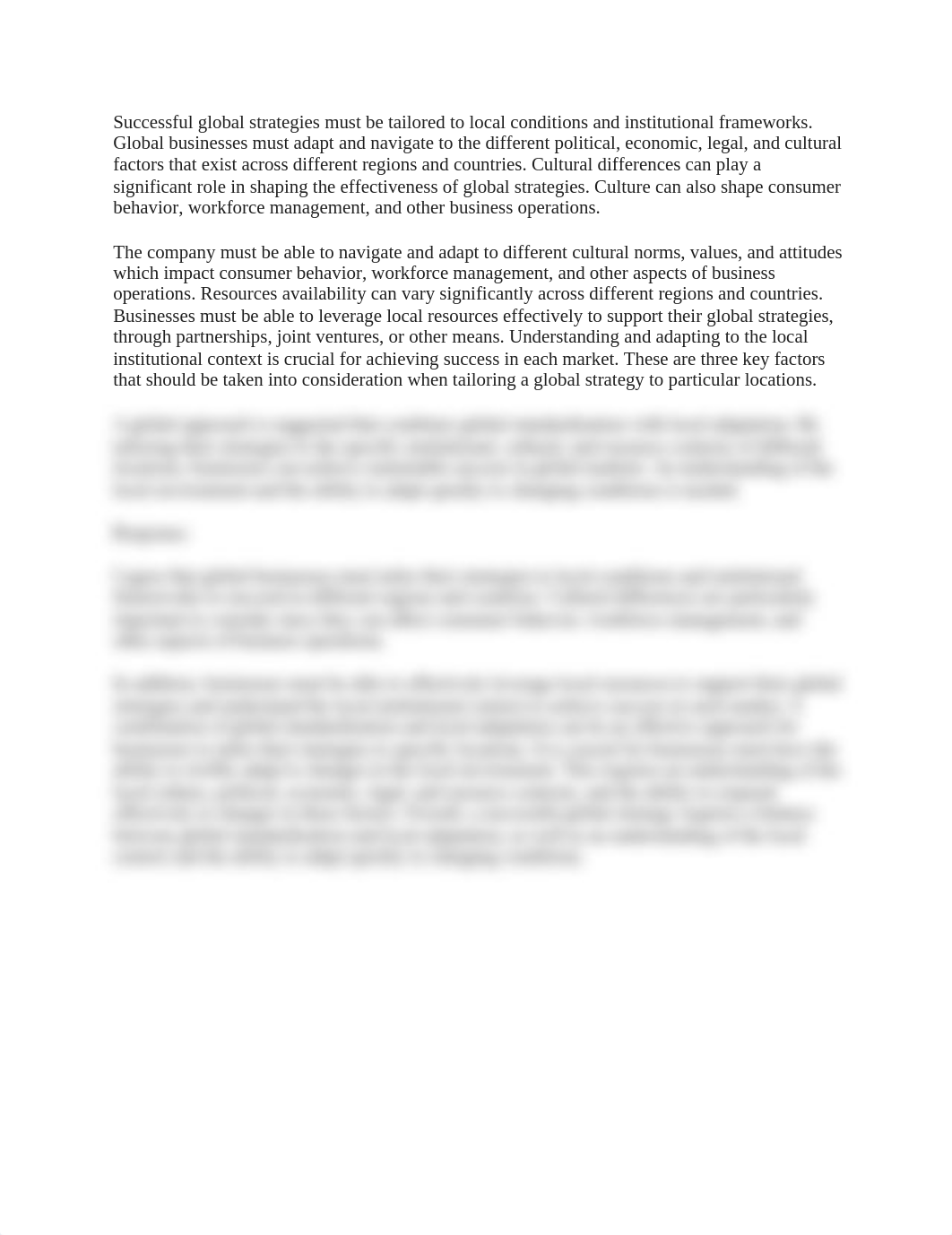 Post 1 Response - When and how should strategy be tailored to particular locations?.docx_dxj7v1eo5lc_page1