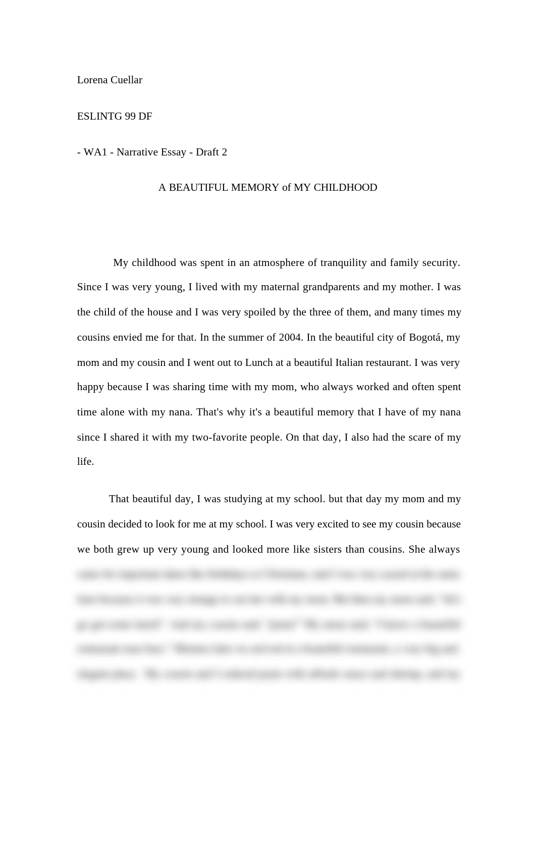 Cuellar,Lorena - WA1 - Narrative Essay - Draft 2.docx_dxj93mujo7q_page1