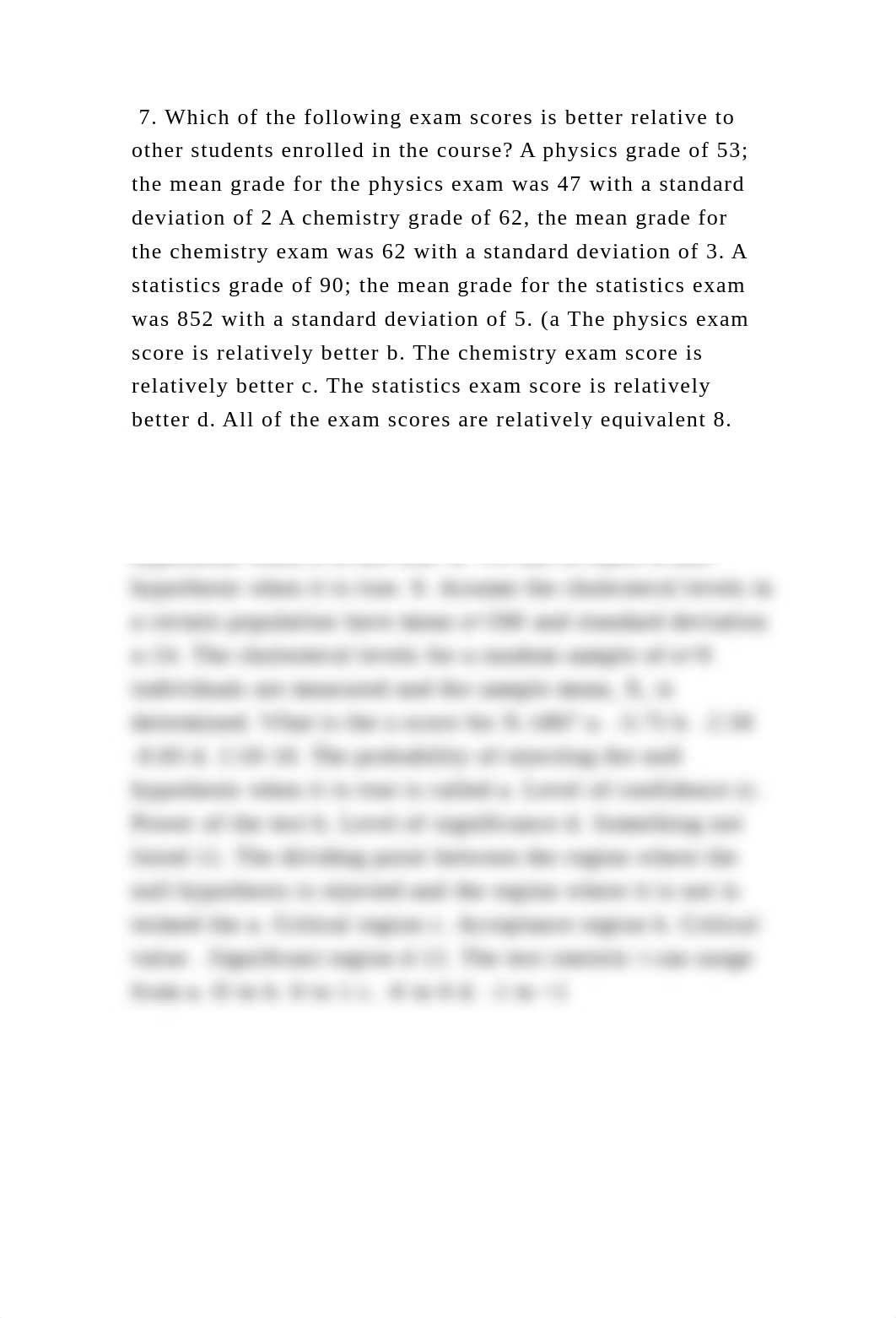 7. Which of the following exam scores is better relative to other stu.docx_dxjaybcvk6w_page2