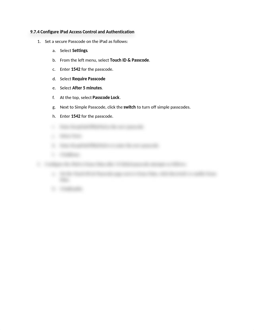 9.7.4 Configure iPad Access Control and Authentication.docx_dxjfmcc89a1_page1