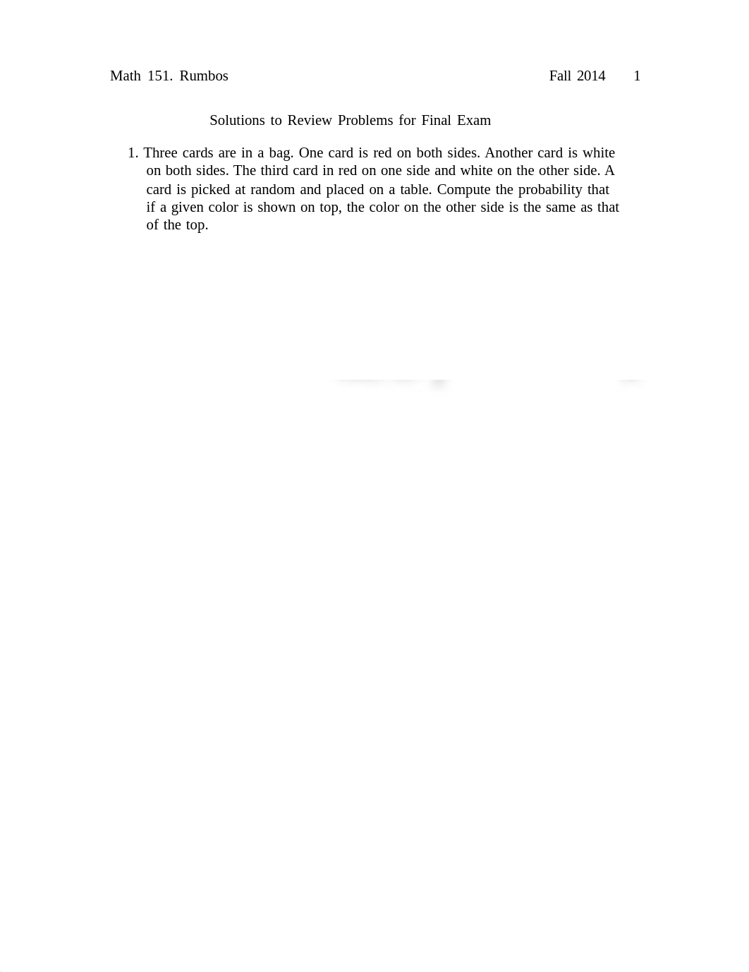 MATH 151 Fall 2014 Practice Final Exam Solutions_dxjquf4de7w_page1