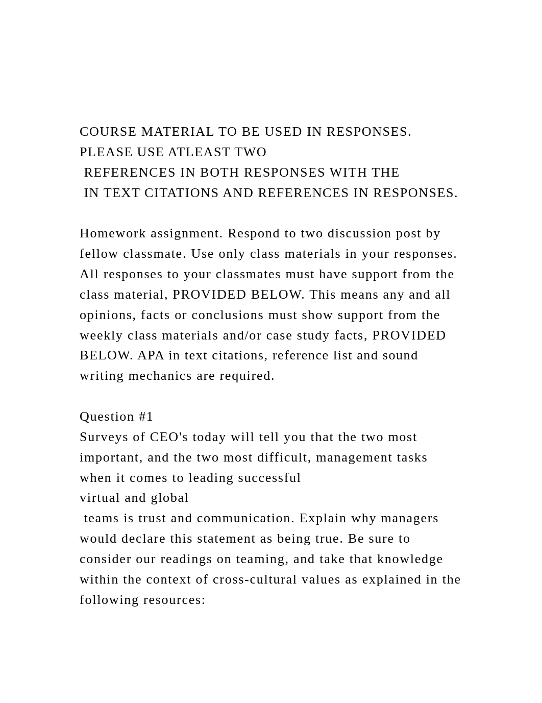 COURSE MATERIAL TO BE USED IN RESPONSES. PLEASE USE ATLEAST TWO.docx_dxjr8x2jkl1_page2