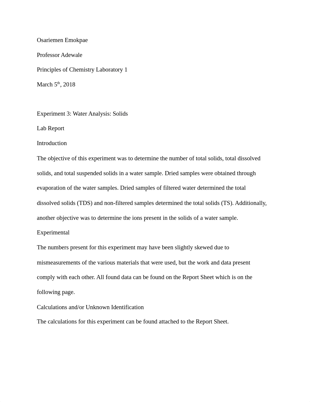 Experiment 3- Water Analysis- Solids .docx_dxjuqhzkm02_page1