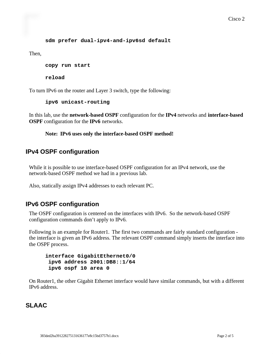 Lab IPv6 Dual Stack OSPF Configuration April 2017_dxk0a3kc501_page2