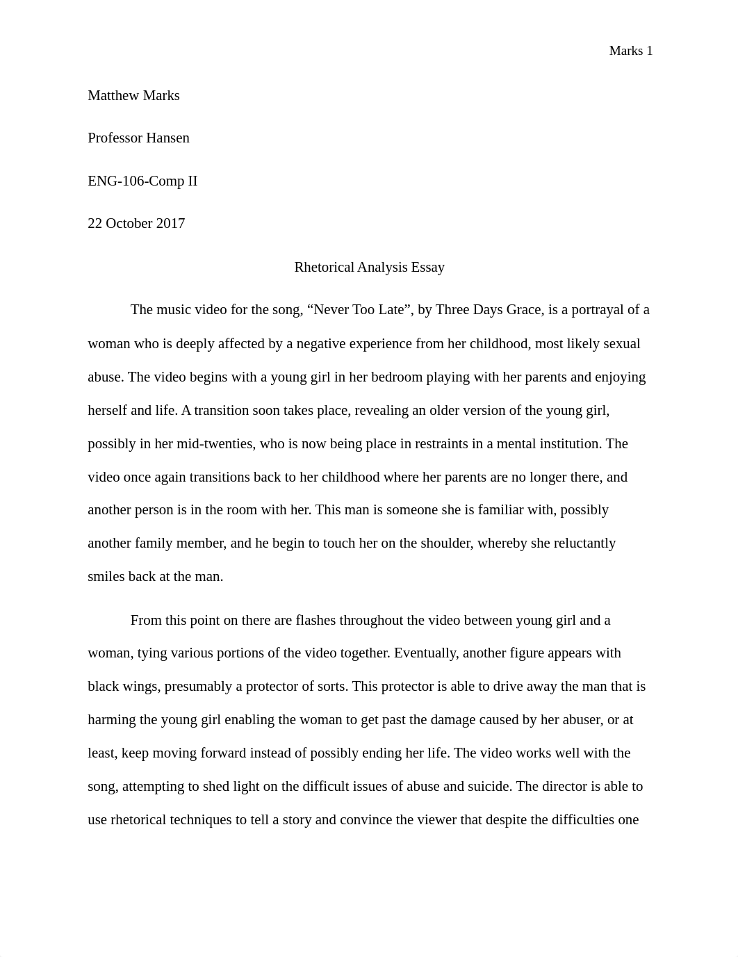 Rhetorical Analysis Essay_Matthew Marks.docx_dxk5fm948m7_page1