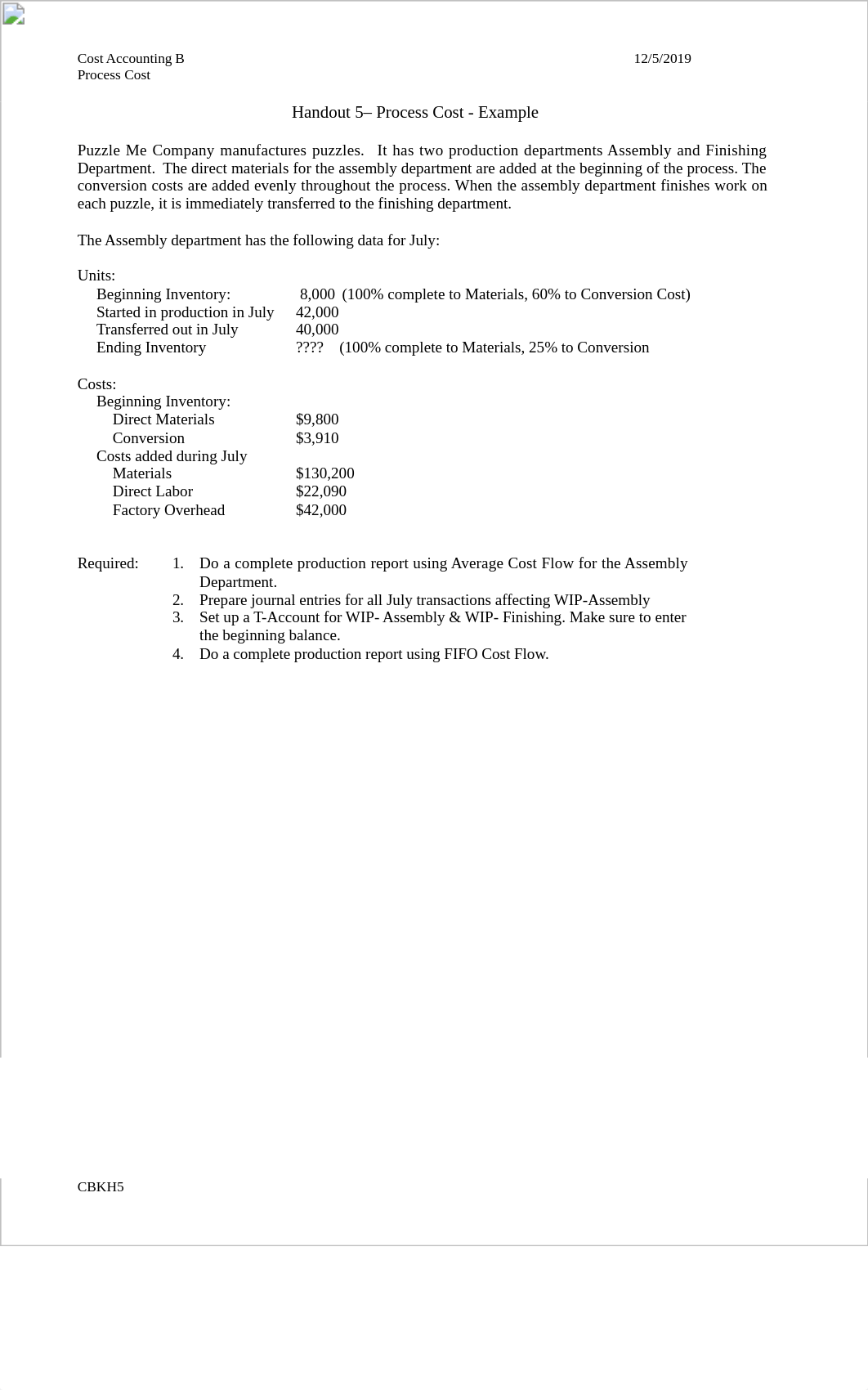 Process Costing Handout Puzzle Me Company.doc_dxkn7w7c3wr_page1