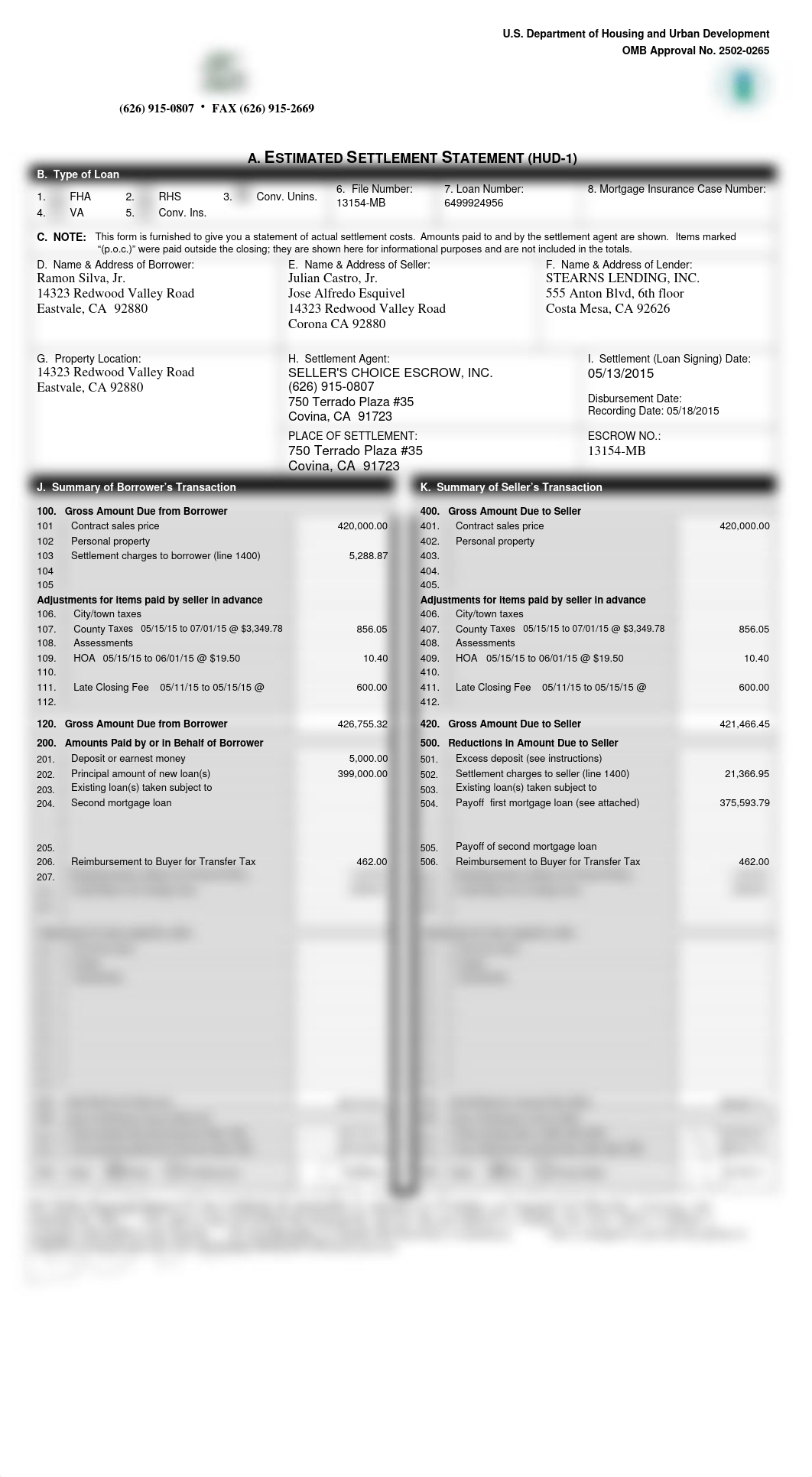 New HUD Settlement Estimate B&S_dxknqz99i5u_page1