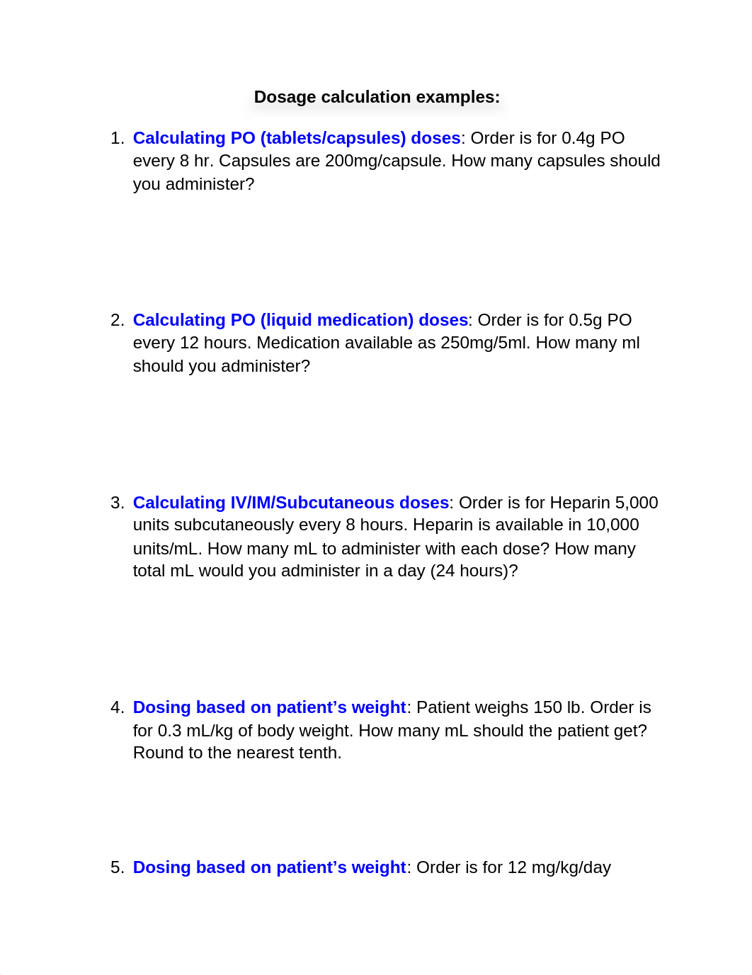 Dosage calculation questions.docx_dxkpsirfa95_page1