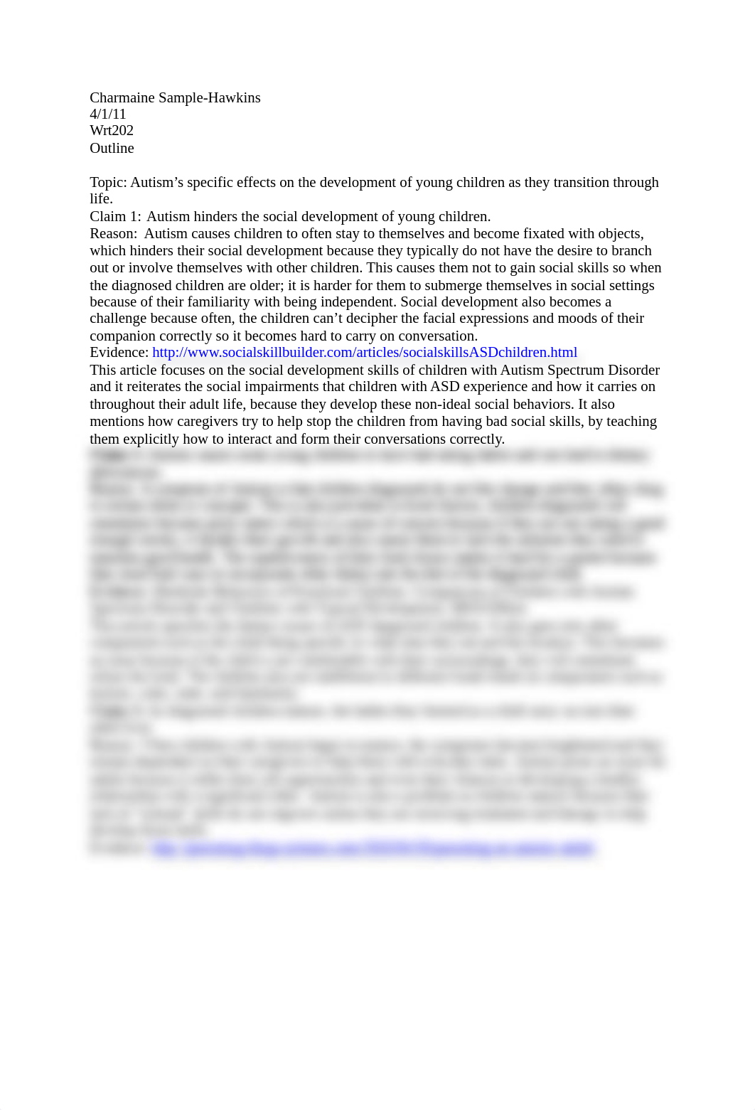 wrt 202: Topic: Autism's specific effects on the development of young children as they transition th_dxkq19zqur0_page1